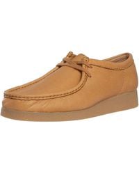 Clarks - Wallabee Evo Leather Trainers - Lyst