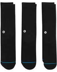 Stance 3 Pack Casual Icon Socks - Black