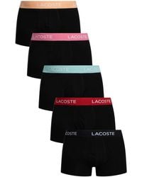 Lacoste - 5 Pack Cotton Stretch Trunks - Lyst