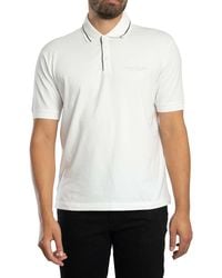 ARMANI EXCHANGE - Trim Polo Shirt - Lyst