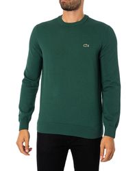 Lacoste - Organic Cotton Crew Neck Knit - Lyst
