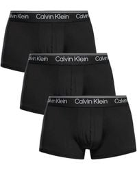 Calvin Klein - 3 Pack Microfiber Low Rise Trunks - Lyst