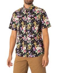 Replay - Floral Short Sleeved Shirt - Lyst