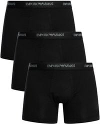 Emporio Armani - 3 Pack Stretch Boxer Briefs - Lyst