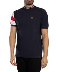 Trojan - Flag Print Pique T-shirt - Lyst