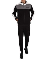 mens grey ea7 tracksuit