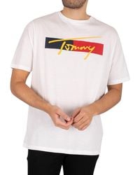 Tommy Hilfiger Drop Shoulder T-shirt - White