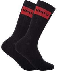HUGO - 2 Pack Box Logo Socks - Lyst