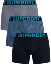 Superdry - 3 Pack Organic Cotton Boxer Briefs - Lyst