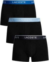 Lacoste - 3 Pack Cotton Stretch Trunks - Lyst