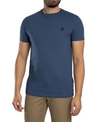 Timberland - Slim Fit Embroidered Logo T-shirt - Lyst