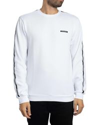 EA7 - Logo Tape Sweatshirt - Lyst