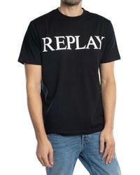 Replay - Big Brand Graphic T-shirt - Lyst