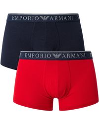 Emporio Armani - 2 Pack Endurance Trunks - Lyst