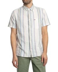 Tommy Hilfiger - Regular Slub Stripe Short Sleeved Shirt - Lyst