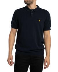 Lyle & Scott - Cotton Short Sleeve Knitted Polo Shirt - Lyst