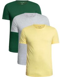 Lacoste - 3 Pack Lounge Slim Fit T-shirts - Lyst