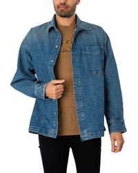 G-Star RAW - Boxy Fit Overshirt - Lyst