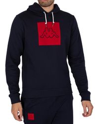kappa hoodie light blue
