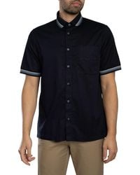 ARMANI EXCHANGE - Logo Chest Pocket Short Sleeved Shirt - Lyst