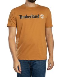 Timberland - Linear Logo T-shirt - Lyst