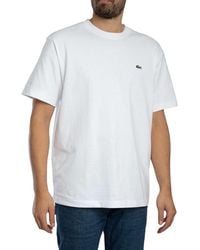 Lacoste - Heavy Cotton Jersey T-shirt - Lyst