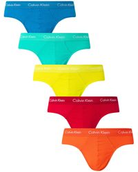 Calvin Klein 5 Pack This Is Love Hip Briefs - Multicolour