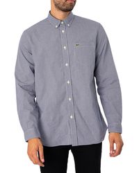 Lacoste - Chest Pocket Check Shirt - Lyst