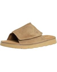 Clarks - Solsbury Suede Sliders - Lyst