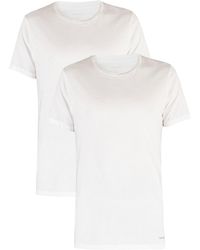 Hugo Boss Orange T-Shirt RN 2P Mens White Crewneck Stretch T-Shirt US M IT 50