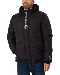 Sergio Tacchini Lucca Puffer Jacket in White for Men | Lyst