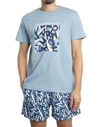 Emporio Armani - Lounge Graphic T-shirt - Lyst