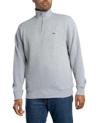 Lacoste - Zip Collar Sweatshirt - Lyst