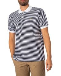 Lacoste - L.12.12 Striped Cotton Polo Shirt - Lyst