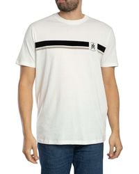 ARMANI EXCHANGE - Logo Stripe T-shirt - Lyst