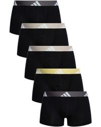adidas - 5 Pack Active Flex Cotton Trunks - Lyst