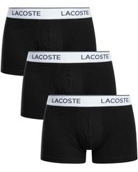 Lacoste - 3 Pack Cotton Stretch Trunks - Lyst