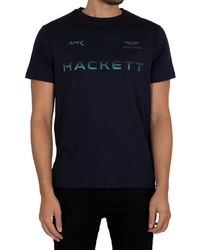 Hackett Aston Martin Racing Graphic T-shirt - Blue
