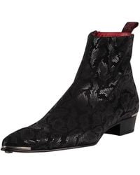 Jeffery West - Zip Chelsea Leather Boots - Lyst