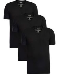 Calvin Klein - 3 Pack Lounge Slim V-neck T-shirts - Lyst