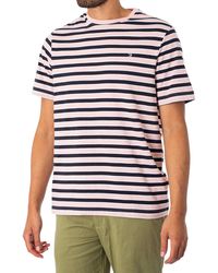 Farah - Katz Stripe T-shirt - Lyst
