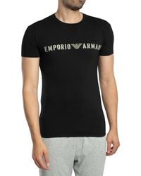 Emporio Armani - Lounge Mega Logo Crew T-shirt - Lyst