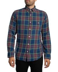 GANT - Regular Twill Check Shirt - Lyst