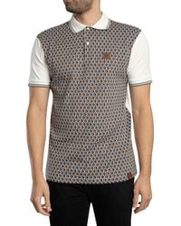 Trojan - Diamond Jacquard Panel Polo Shirt - Lyst