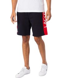 Lacoste Side Logo Sweat Shorts - Blue