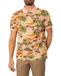GANT - Hawaii Print Polo Shirt - Lyst