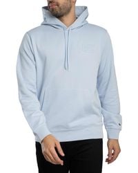 Lacoste - Embossed Branding Pullover Hoodie - Lyst