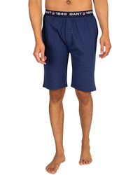 GANT Retro Shield Pyjama Shorts - Blue