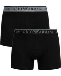 Emporio Armani - 2 Pack Endurance Boxers - Lyst