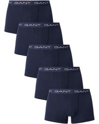 GANT - 5 Pack Essentials Trunks - Lyst